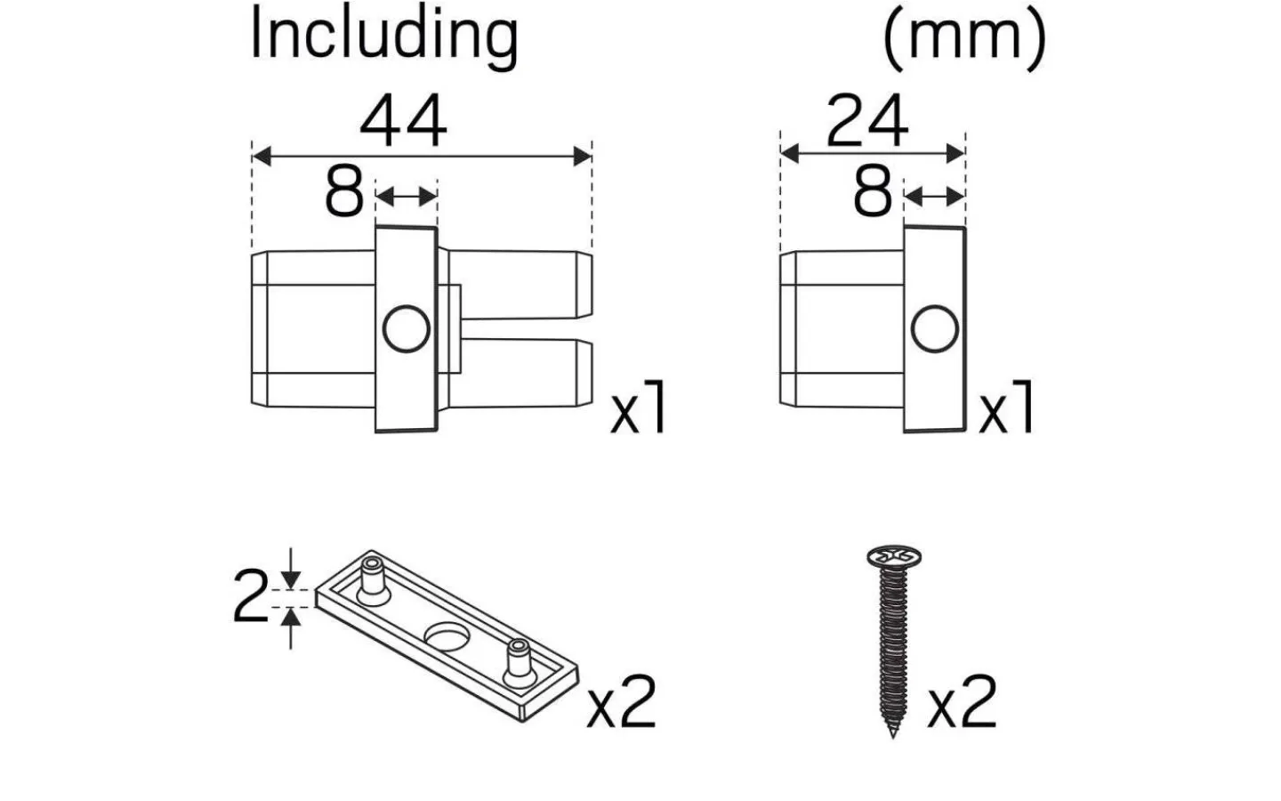Kök & Matplats|Bänkbelysning < Hidealite Shelf Line Vit 3000K 230V 70cm