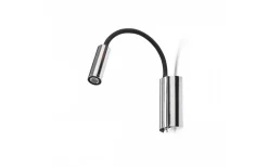Sovrum|Läslampor-Rendl Show Vägglampa Svart/Krom LED 3W 3000K