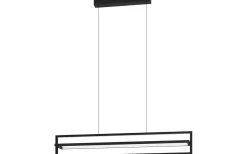 Avlånga Taklampor < Eglo Siberia Taklampa 78cm LED 3000-6500K 34W inkl. fjärrkontroll Svart