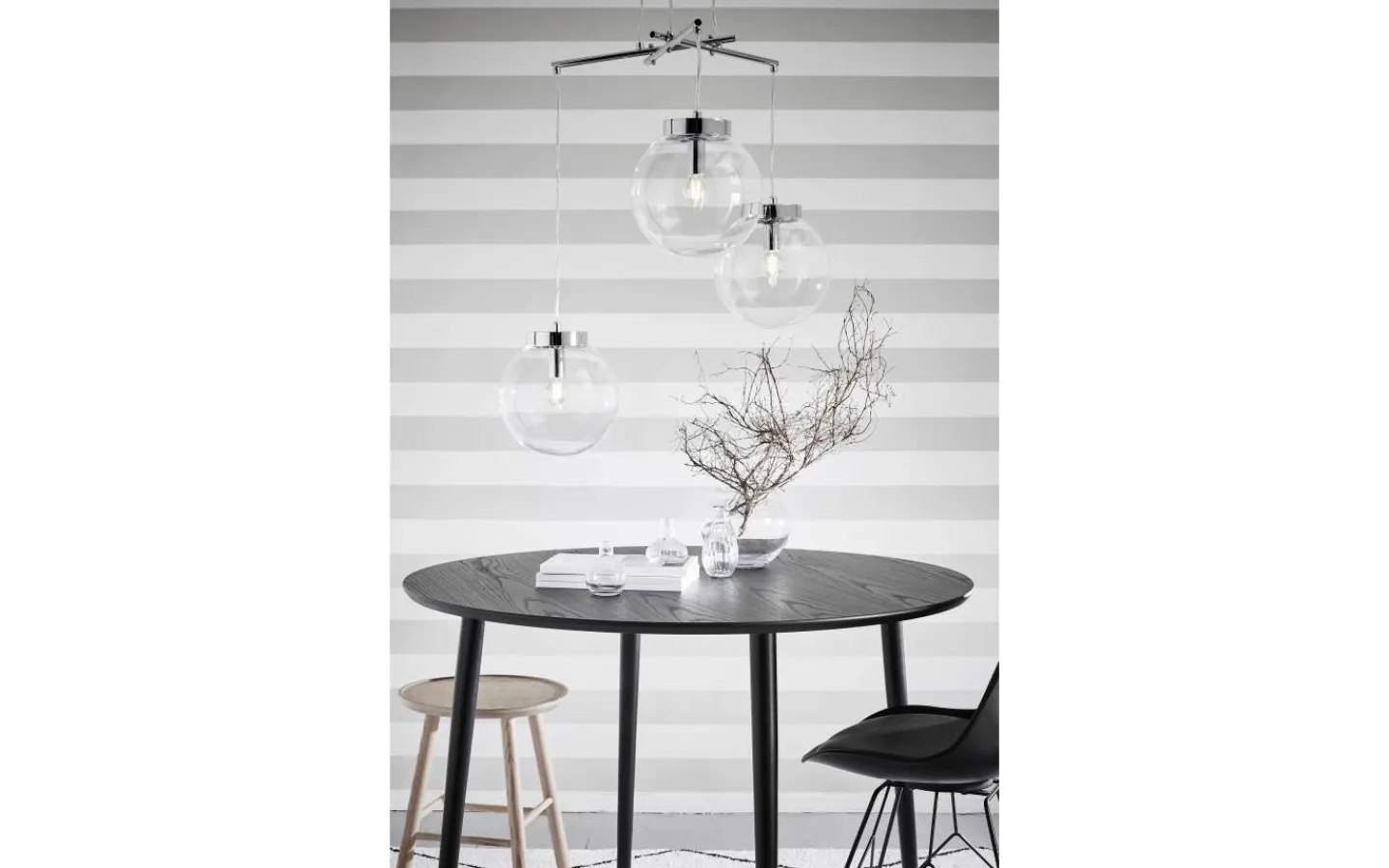 Stora Taklampor Ø50-69 Cm-Markslojd Sicily Pendel 3L Krom/Klar