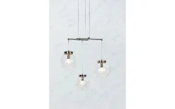 Stora Taklampor Ø50-69 Cm-Markslojd Sicily Pendel 3L Krom/Klar