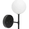 Badrumslampor Vägg < PR Home Sigma Vägglampa 25cm Svart/Opal