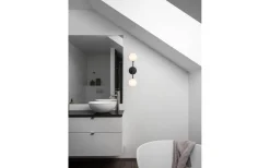 Badrumslampor Vägg < PR Home Sigma Vägglampa 49cm Svart/Opal