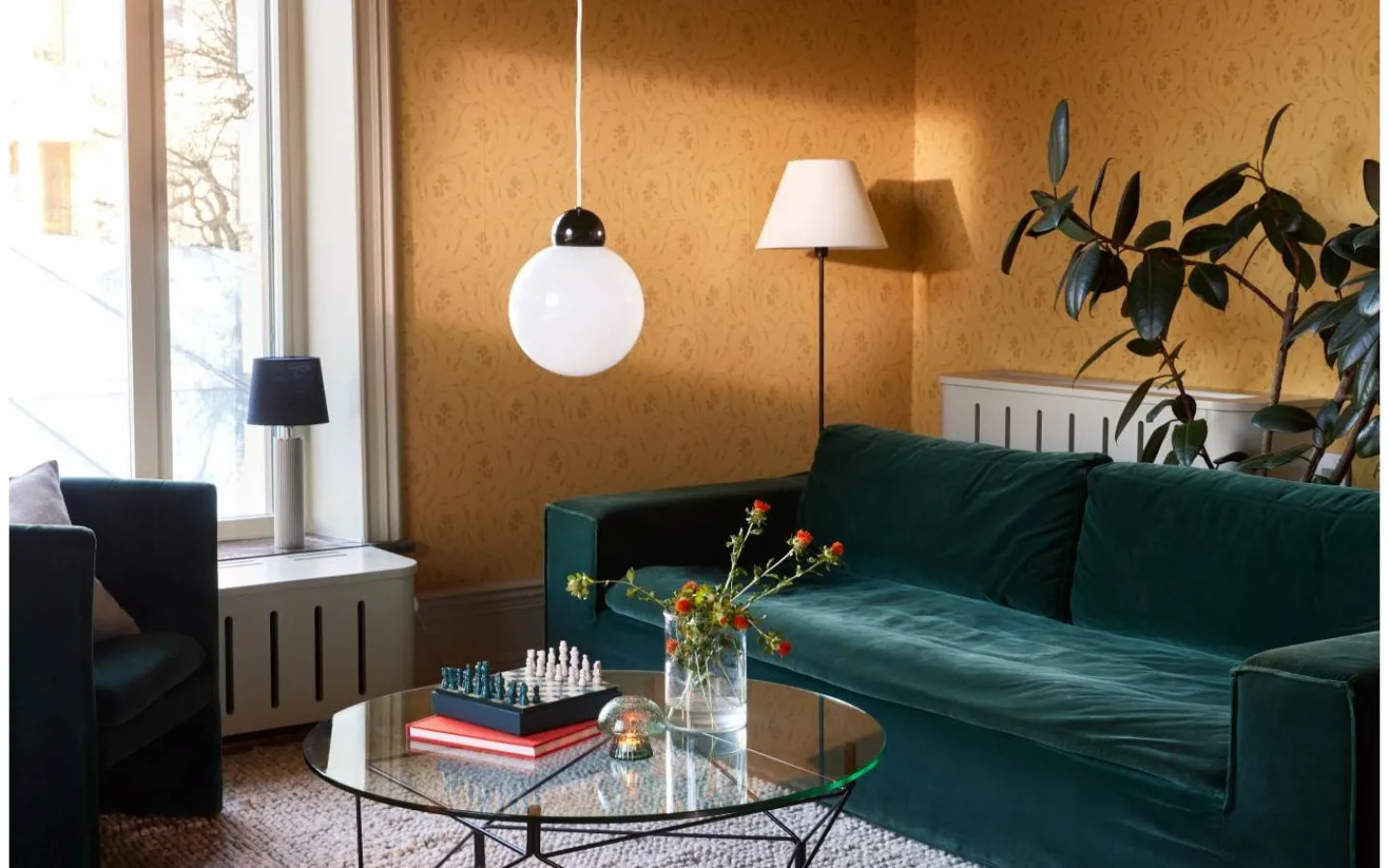 Enfärgade Runda Lampskärmar-Globen Lighting Sigrid Lampskärm Ø40cm Vit