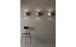 Vardagsrum|Hall & Trappa < Belid Sinne Vägglampa 17cm Grå/Mässing