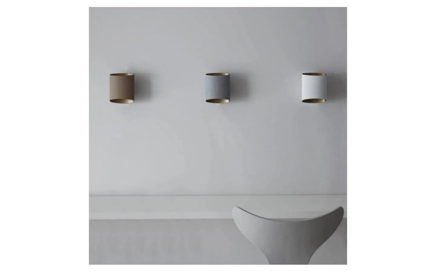 Vardagsrum|Hall & Trappa-Belid Sinne Vägglampa 17cm LED 8W 3000K Beige/Mässing