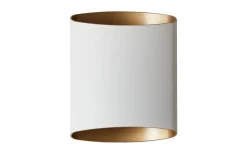 Vardagsrum|Hall & Trappa-Belid Sinne Vägglampa 17cm LED 8W 3000K Vit/Mässing