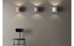 Vardagsrum|Hall & Trappa < Belid Sinne Vägglampa 17cm Vit/Mässing