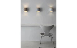 Vardagsrum|Hall & Trappa-Belid Sinne Vägglampa 17cm Vit/Silver