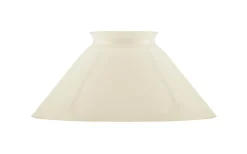 Reservglas Och Reservdelar < Karlskrona Lampfabrik Skomakarskärm 60/150 - Benvitt överfångsglas