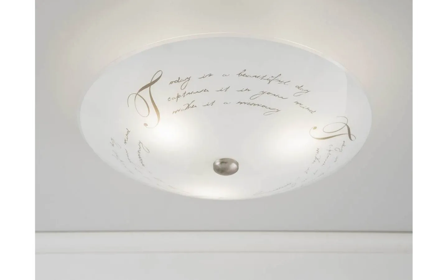 Hall & Trappa|Plafonder < Aneta Skrift Plafond 42cm Vit