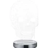 Nattlampor|Barnrum-Reality Skull Bordslampa LED i krom
