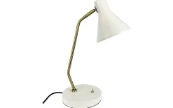 Skrivbordslampor-Dyberg Larsen Sleep Skrivbordslampa 43cm Vit/Mässing