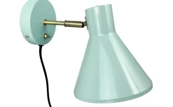 Läslampor-Dyberg Larsen Sleep Vägglampa Blank Mint/Antikmässing
