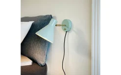 Läslampor-Dyberg Larsen Sleep Vägglampa Blank Mint/Antikmässing