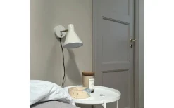Läslampor-Dyberg Larsen Sleep Vägglampa Blank Pärlvit/Antikmässing