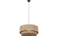 Stora Taklampor Ø50-69 Cm < Trio Lighting Smilla Takpendel 1-st 60cm E27 naturfärg/jute