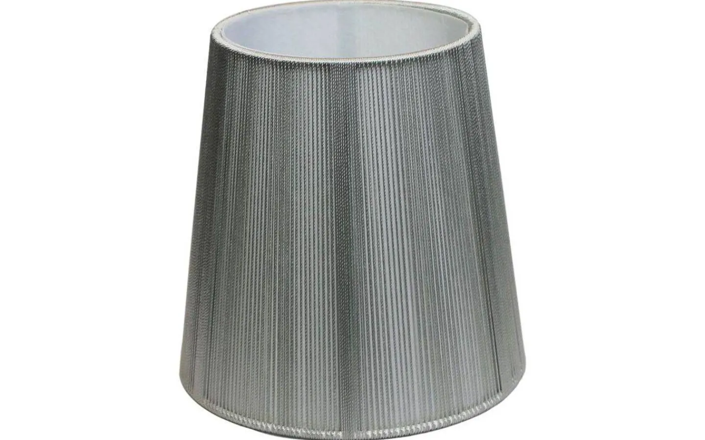 Enfärgade Runda Lampskärmar-Oriva Snöre Lampskärm Ø17cm Silver