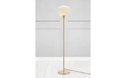 Vardagsrum|Golvlampor-Markslojd Sober Golvlampa 141cm Mässing/Opal