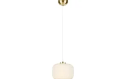 Kök & Matplats|Hall & Trappa-Markslojd Sober Taklampa 25cm Opal/Mässing
