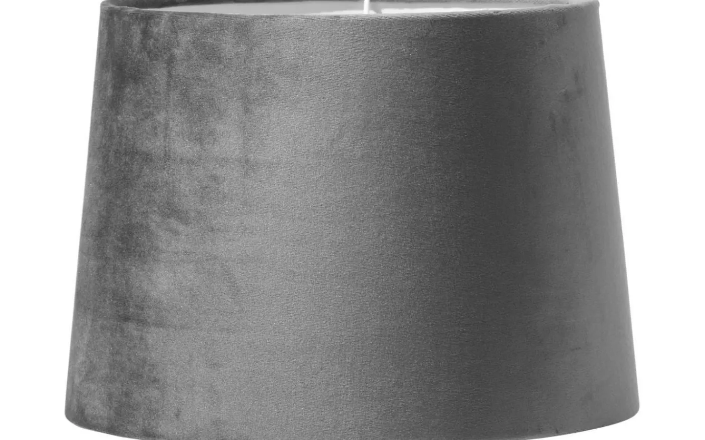 Enfärgade Runda Lampskärmar < PR Home Sofia Lampskärm Ø40cm Sammet Grå