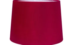 Enfärgade Runda Lampskärmar < PR Home Sofia Lampskärm Ø25cm Sammet Klarröd