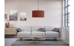 Stora Taklampor Ø50-69 Cm-Belid Soft Taklampa Ø57 Roströd Ull