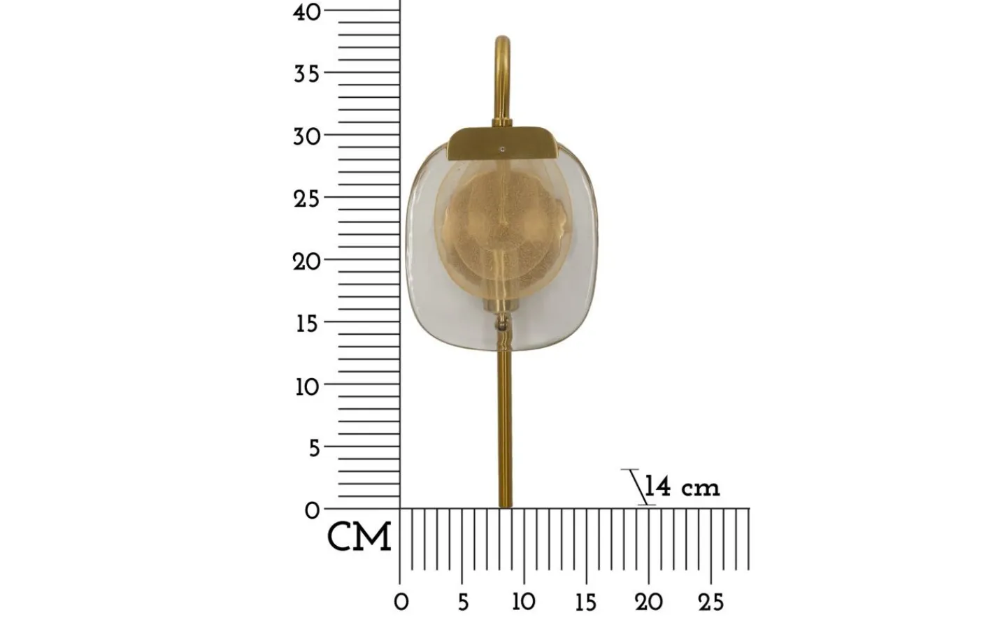 Lampetter-Mauro Ferretti Softy Vägglampa 38cm Guld