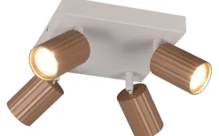 Takspot Med Minst 4 Lampor-Trio Lighting Soka Spotlight 4-delat GU10 kaffe/varmgrå