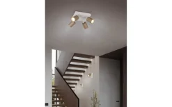 Takspot Med Minst 4 Lampor-Trio Lighting Soka Spotlight 4-delat GU10 kaffe/varmgrå