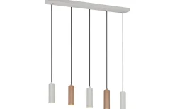 Avlånga Taklampor < Trio Lighting Soka Takpendel 5-delad GU10 kaffe/varmgrå