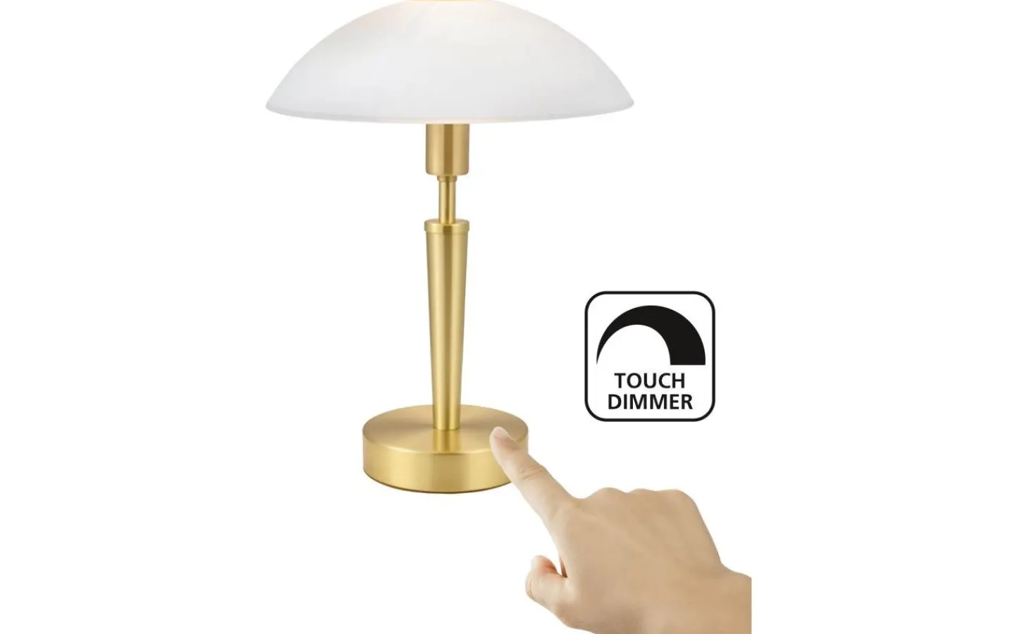 Bordslampor < Eglo Solo 1 Bordslampa 35cm DIM Matt Mässing