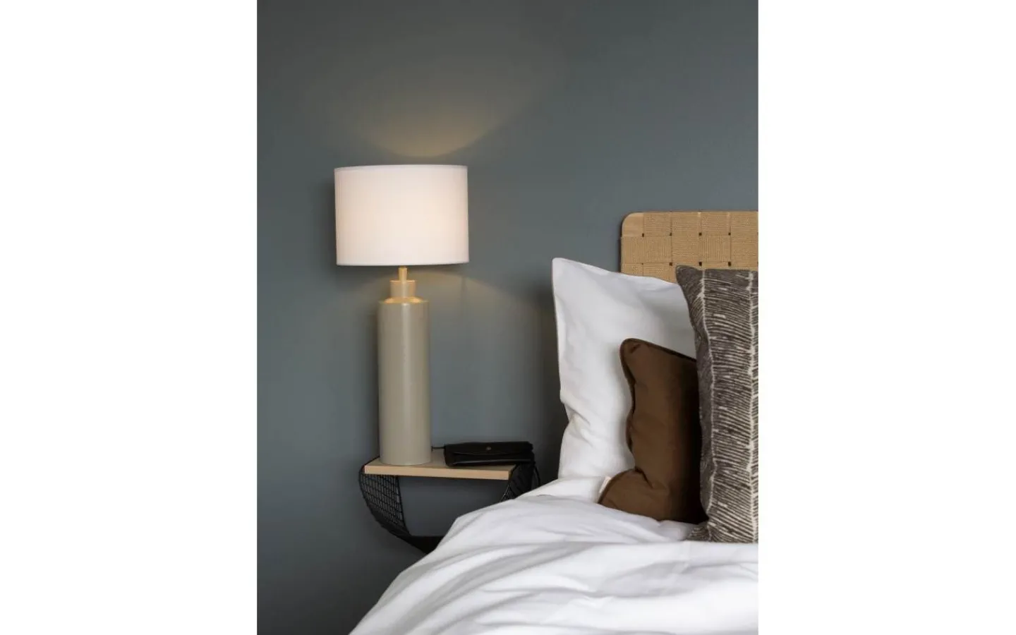 Bordslampor-PR Home Solo Bordslampa 65cm Matt Beige/Vit