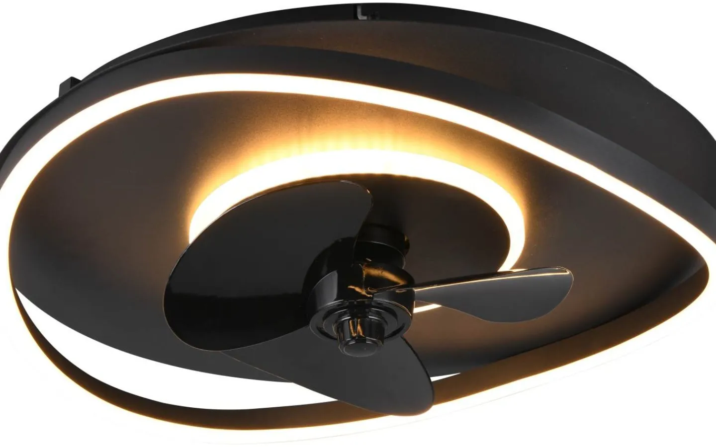 Takfläktar-Reality Sortland Takfläkt 50cm LED mattsvart