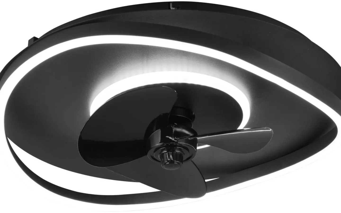 Takfläktar-Reality Sortland Takfläkt 50cm LED mattsvart