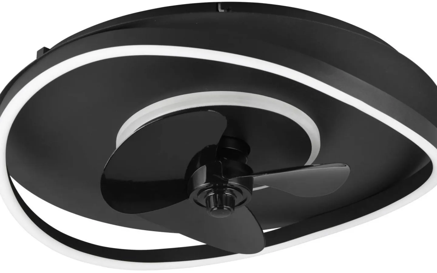 Takfläktar-Reality Sortland Takfläkt 50cm LED mattsvart