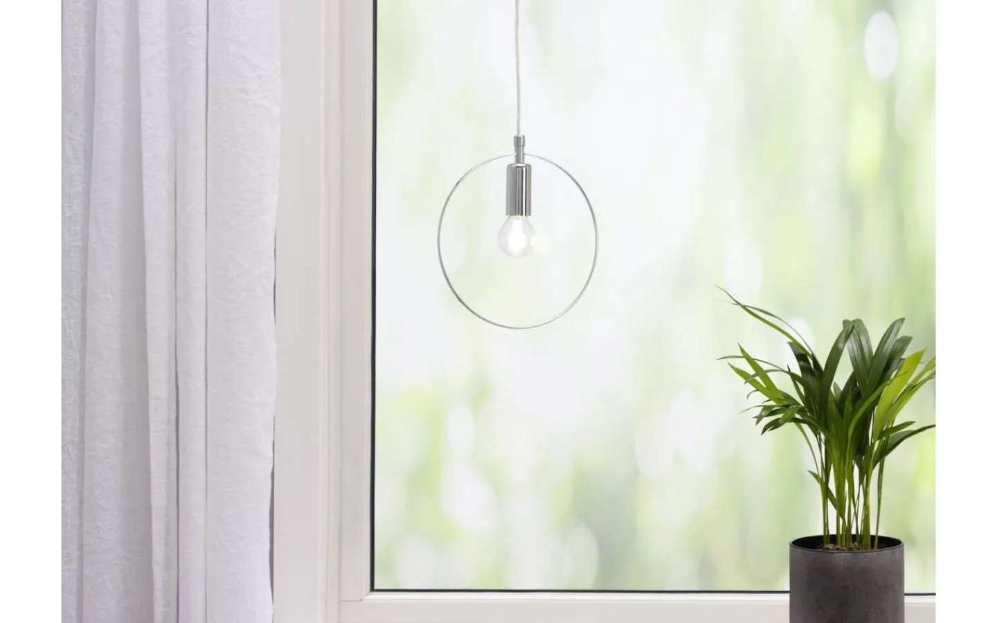 Kök & Matplats|Fönsterlampor-Cottex Spartan Ringo Fönsterlampa 20cm Krom