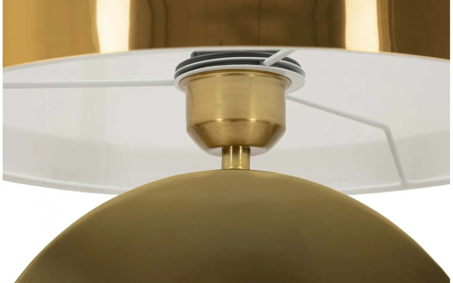 Bordslampor < Mauro Ferretti Spazio Bordslampa Mynt 53cm Vit/Guld