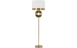 Golvlampor-Mauro Ferretti Spazio Golvlampa Mynt 151cm Vit/Guld