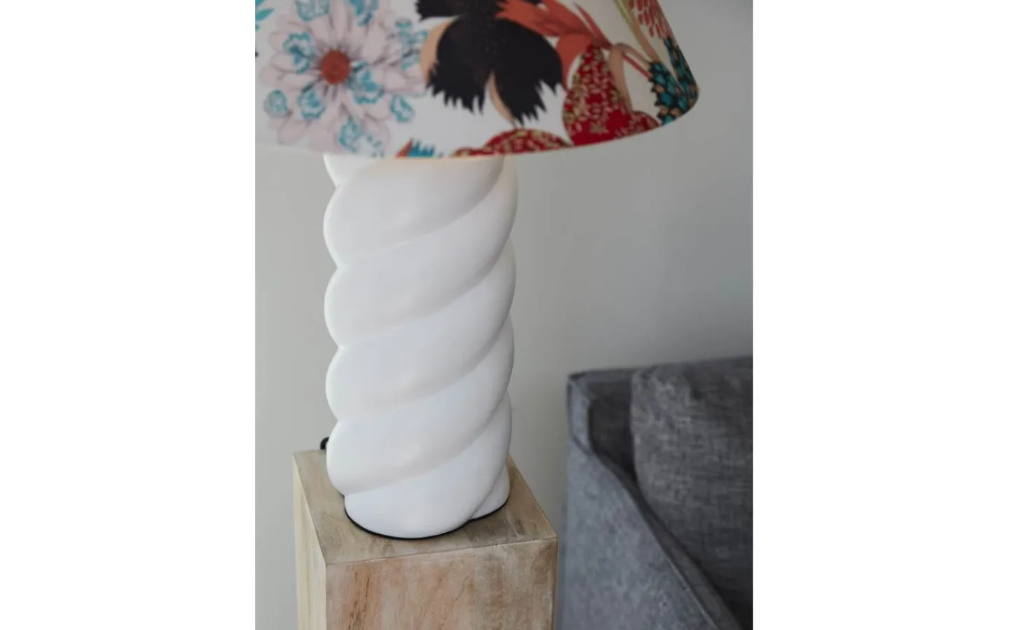 Lampfötter-PR Home Spin Lampfot 41cm Vit