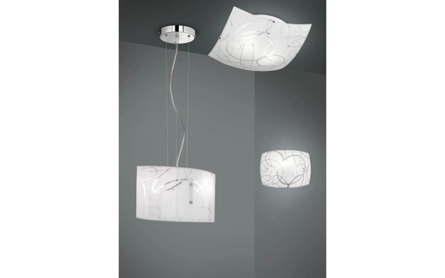 Lampetter-Trio Lighting Spirelli Vägglampa E27 vit