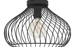 Plafonder-Eglo Staverton Plafond 36,5cm Svart