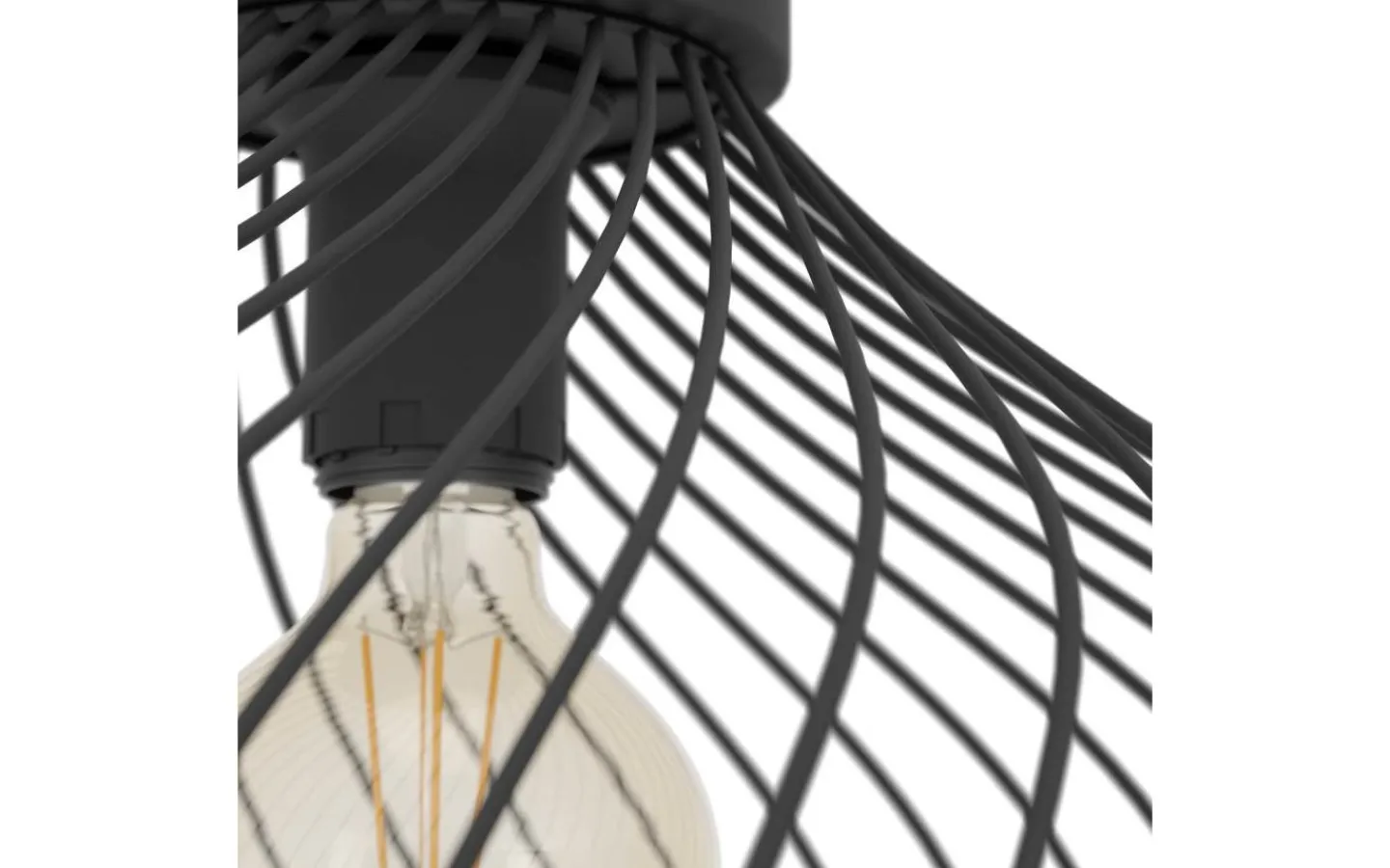 Plafonder-Eglo Staverton Plafond 36,5cm Svart