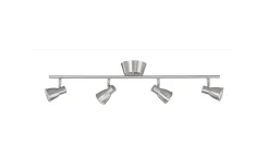 Avlånga Takspotlights|Takspot Med Minst 4 Lampor < Oriva Steel Takspotlight 4L 80cm Satin