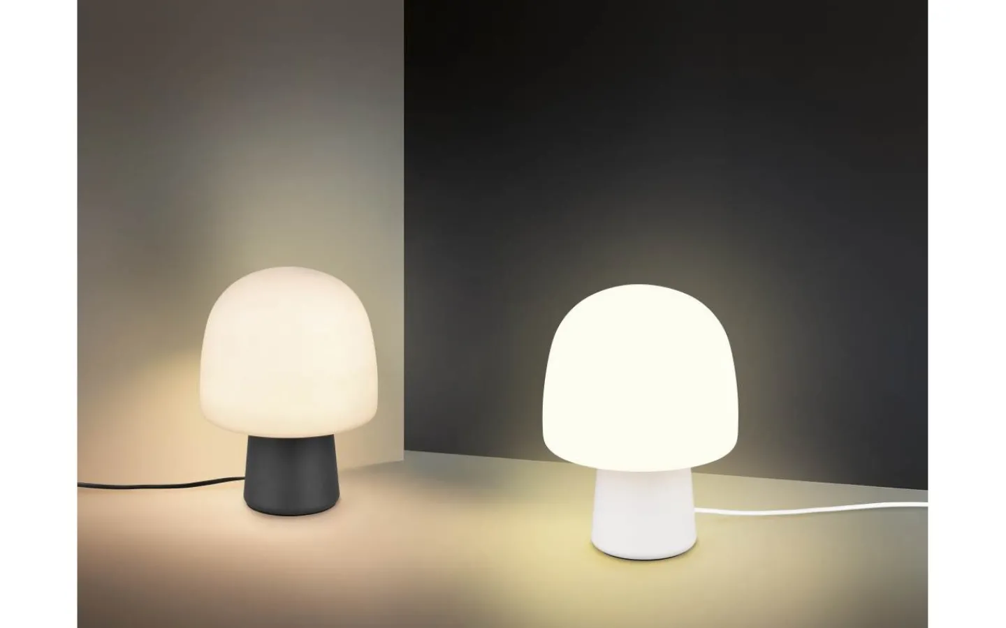 Bordslampor < Trio Lighting Steen Bordslampa E14 matt svart/tau