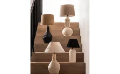 Enfärgade Runda Lampskärmar|Plisserade Lampskärmar < PR Home Stella Lampskärm Ø25cm Svart