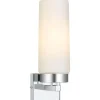 Badrumslampor Vägg-Markslojd Stella Vägglampa 21cm Krom/Vit IP44