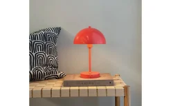 Uppladdningsbara Lampor Inomhus-Dyberg Larsen Stockholm Uppladdningsbar Bordslampa 30cm Shiny Melon