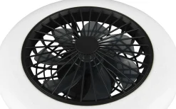 Takfläktar < Reality Stralsund Takfläkt 49cm LED mattsvart stjärnljus