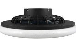Takfläktar < Reality Stralsund Takfläkt 49cm LED mattsvart stjärnljus
